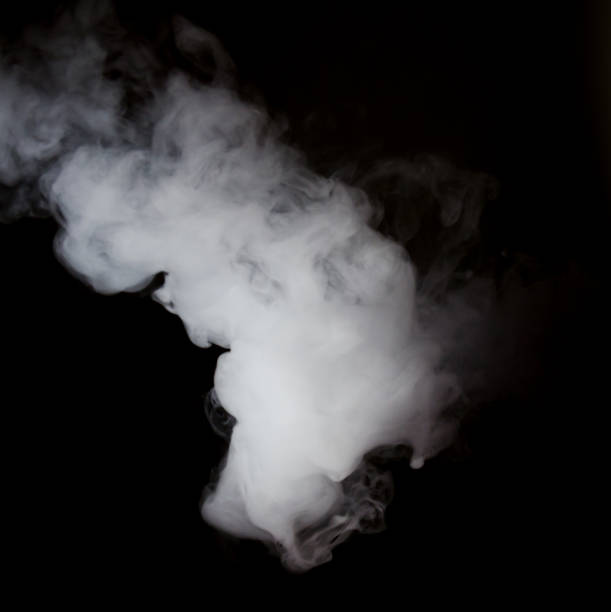 istock Smoke or vape set isolated on black background. High quality 672744604