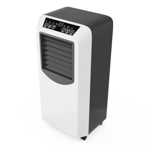 istock Portable Mobile Room Air Conditioner. 3d Rendering 672758686