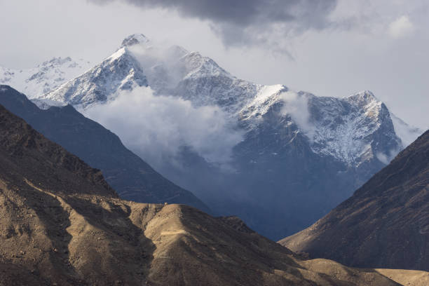 istock Karakorum mountain landscape in cloudy day, Chilas, Gilgit Baltistan, Pakistan 672774884