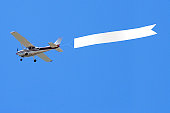 Airplane with banner