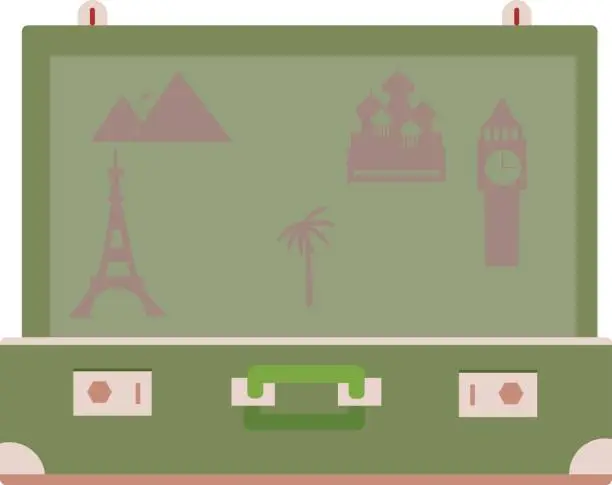 Vector illustration of Travel suitcase