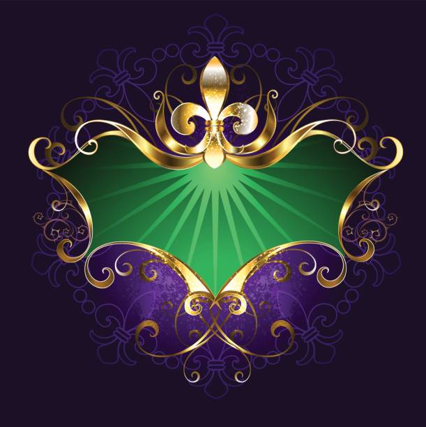 Ostrich feather mardi gras Royalty Free Vector Image