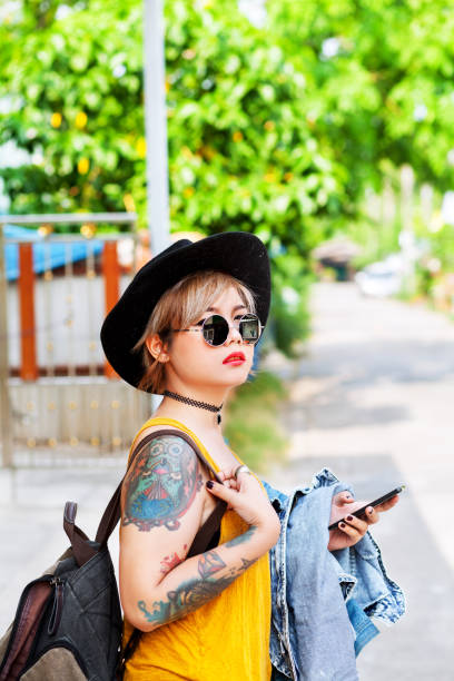 istock Thai girl going on journey 672802460