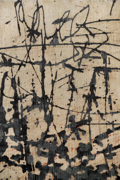 istock Scratched sheet metal wall, Pushkar, Rajasthan, India 672813952