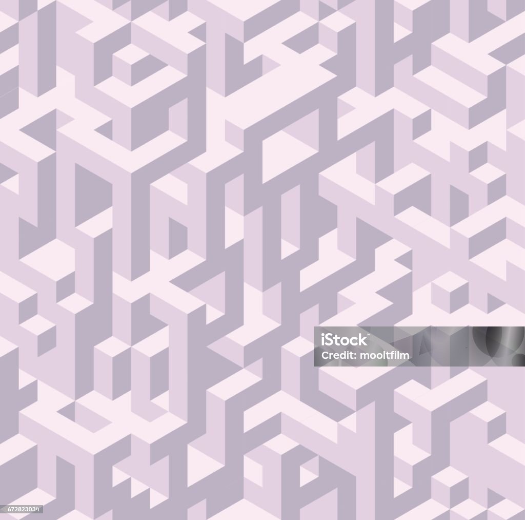 Seamless Isometric Pattern Stock Illustration - Download Image Now ...