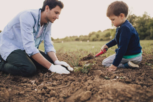 istock Gardening with my father 672823164