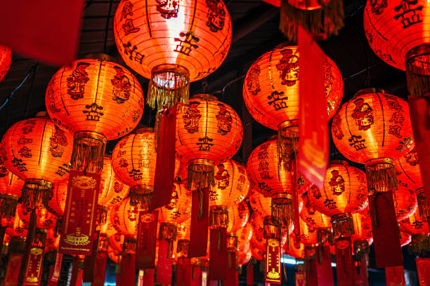 istock Chinese lanterns in Jakarta, Indonesia 672824442