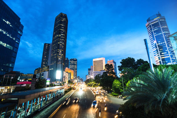 istock Skyscraper in Jakarta, Indonesia 672827214