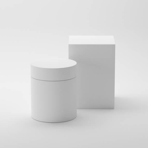 istock Blank cosmetic package container for cream, medicine or gel on isolated white background 672828412