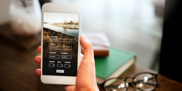 Booking Flight Travel Website Concept