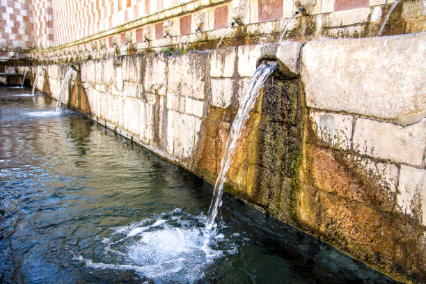 istock Fountain of the 99 Spouts, L'Aquila 672837534