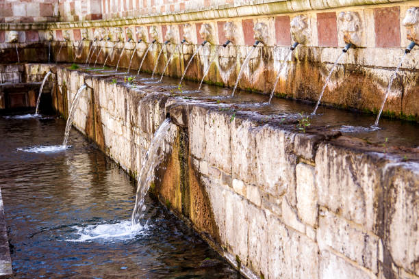 istock Fountain of the 99 Spouts, L'Aquila 672837558