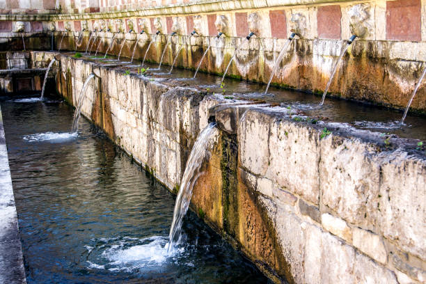 istock Fountain of the 99 Spouts, L'Aquila 672837564