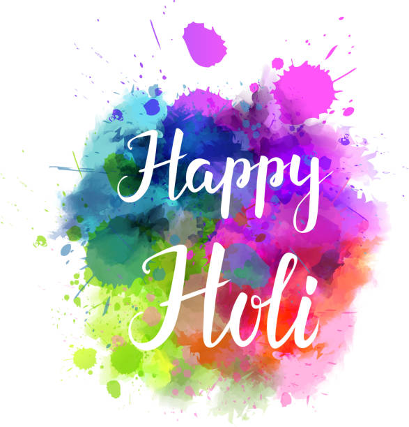 istock Colorful Holi festival background 672837934