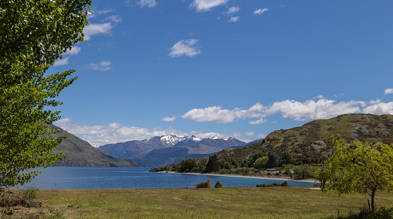 Jacks Point looking towards Lake Wakatipu with Cecil Point in the background.