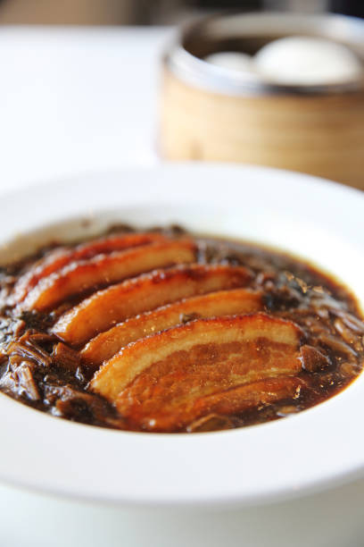 istock Boiled belly pork Chinese food style 672852068
