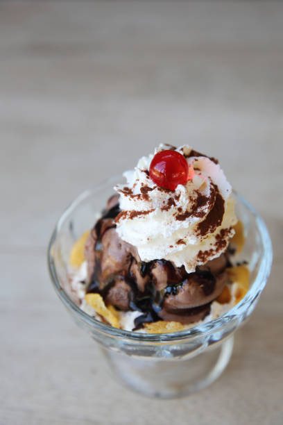 istock chocolate icecream on wood background 672862200