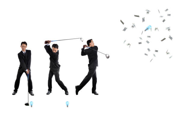 istock Concept business with sports. Creative ideas affect business success. 672879406