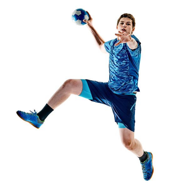 istock handball player teenager boy isolated 672884400