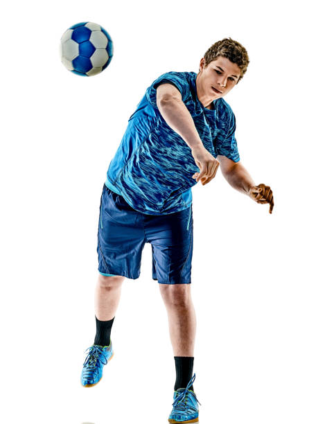 istock handball player teenager boy isolated 672884586