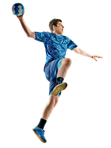 istock handball player teenager boy isolated 672884832