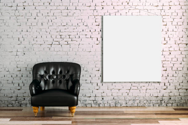 istock 3d render of beautiful clean interior 672885224
