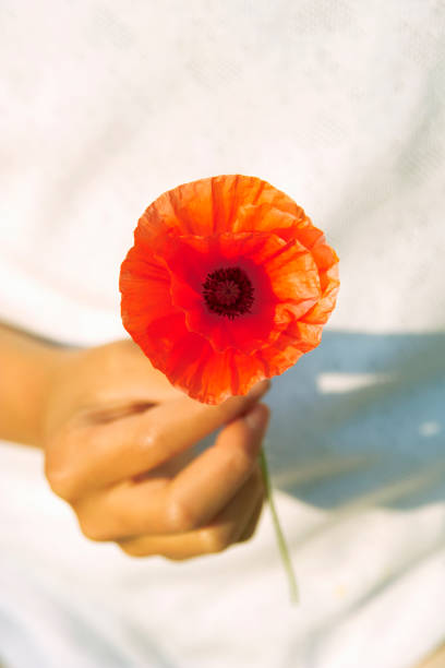 istock Girl with flower 672892736