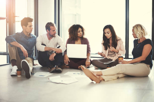 istock Listening keenly to a colleague's contribution 672904956