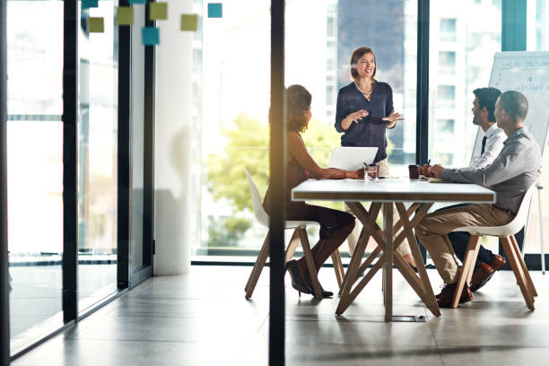 istock She calls meetings to make things happen 672906444