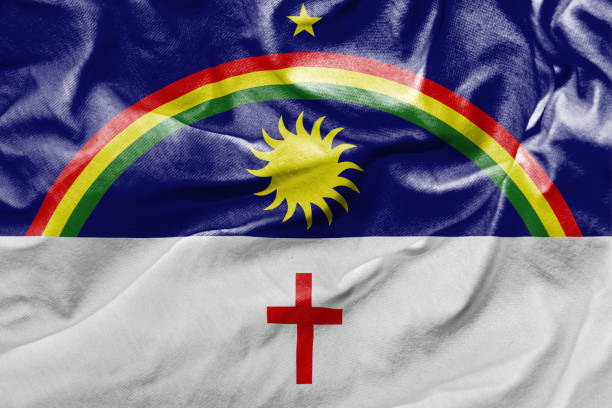 istock Waving Flag of Pernambuco, Brazil 672919266
