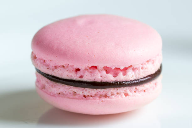 istock One french desert pink macaron cake 672930410