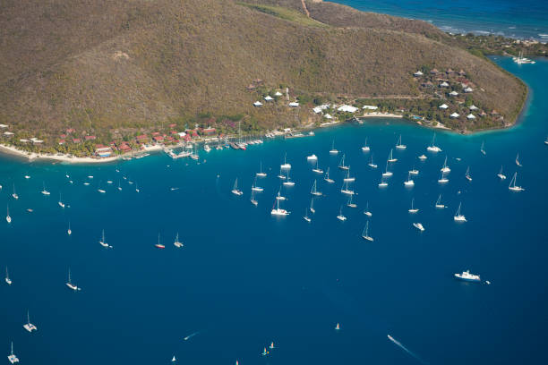 istock British Virgin Islands from above 672934790
