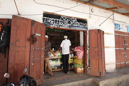 Small store in Stone Town, which is also named Mji Mkongwe (Swahili for \
