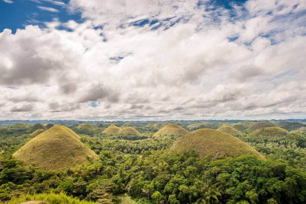 istock Chocolate hills landscape at Philippines 672941560
