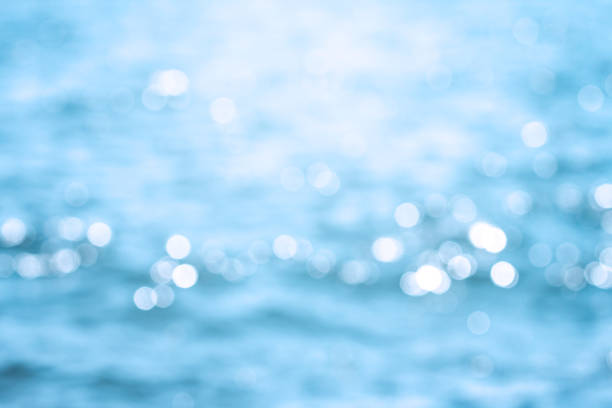 istock Blur beautiful shiny sparkling  tropical blue sea beach 672951464