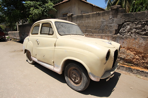 Old Car in Stone Town, which is also named Mji Mkongwe (Swahili for \