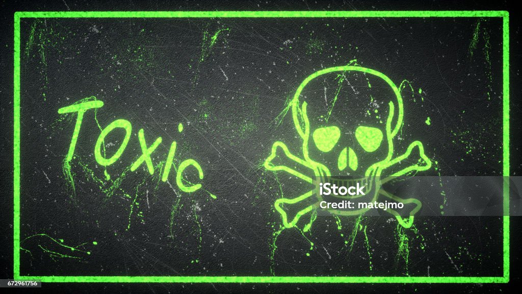 Toxic Skull Bones Wallpaper Stock Photo - Download Image Now - Abstract,  Air Pollution, Biochemical Weapon - iStock