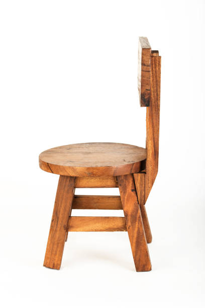 istock Wooden chair isolated on white background 672968944