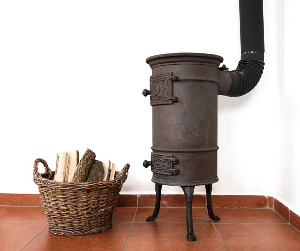 Vintage house cooking stove in a kitchen
