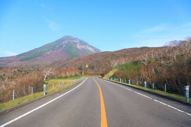 istock Shiretoko crossing road 672973130