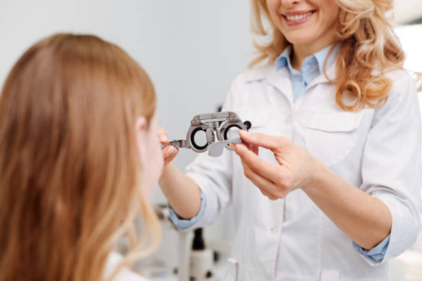 istock Lovely ophthalmologist looking for perfect match 672982640