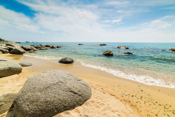 istock Grey rocks in Porto Sa Ruxi 672986202