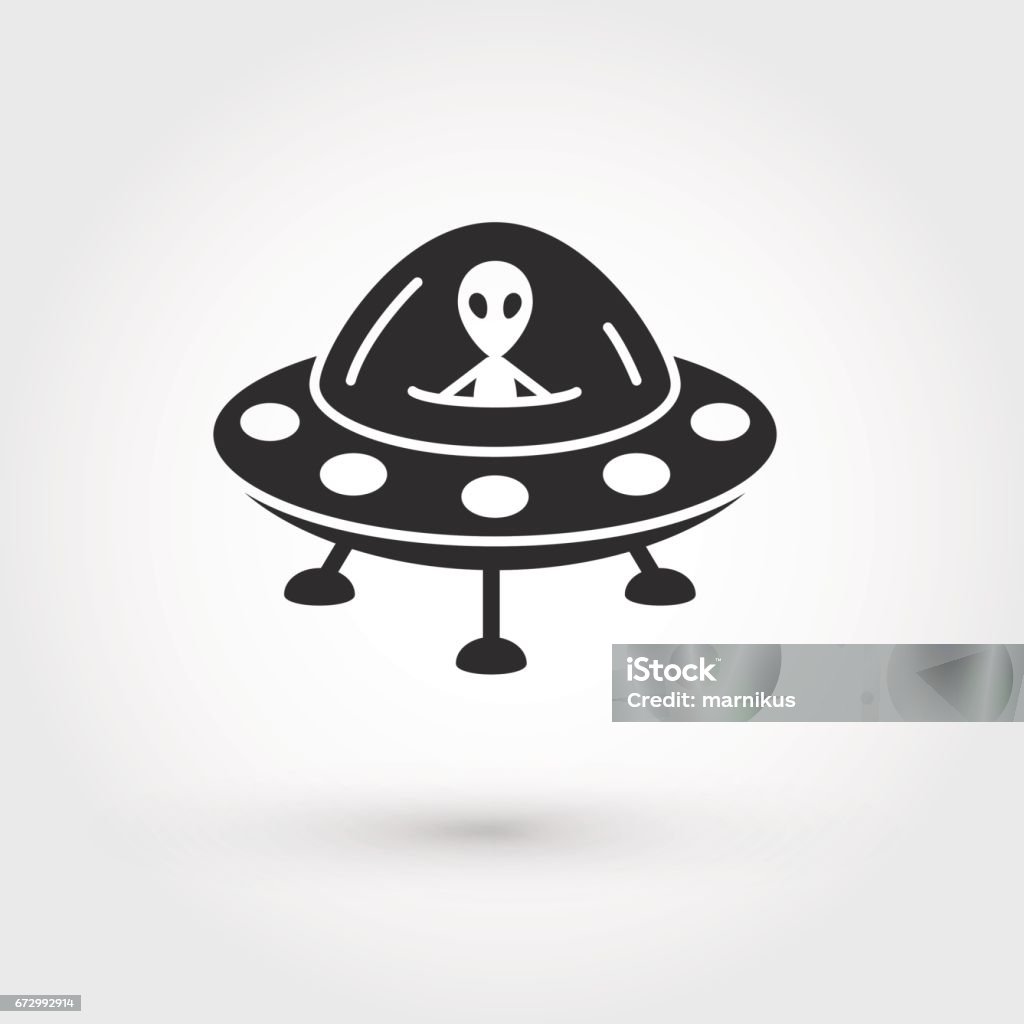 Ufo Alien Stock Illustration - Download Image Now - Alien, Cheerful ...