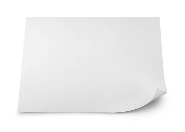 istock Isolated shot of blank white paper on white 672994844