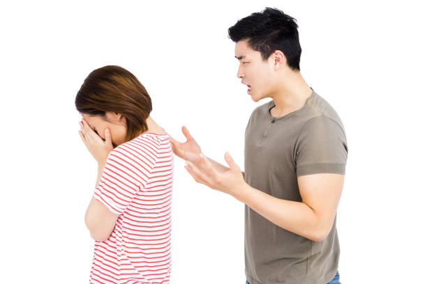 istock Young man and young woman into an argument 673001872