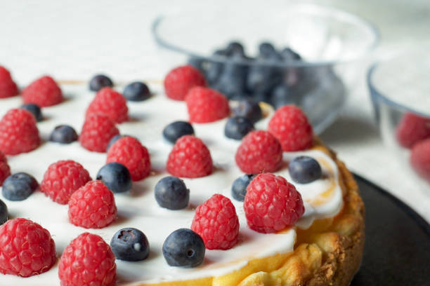 istock new york cheese cake with berries on cream 673008094