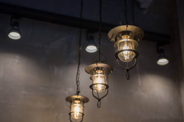 istock group of hanging lights in coffee shop 673008254