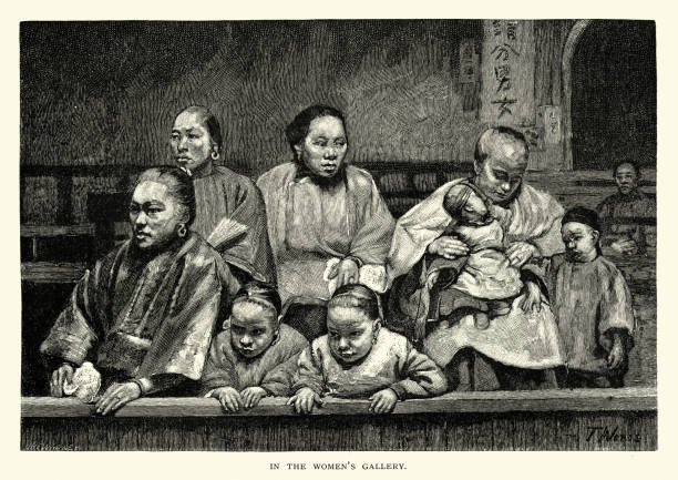 istock Women's Gallery at a Chinese Theater, 19th Century 673016498