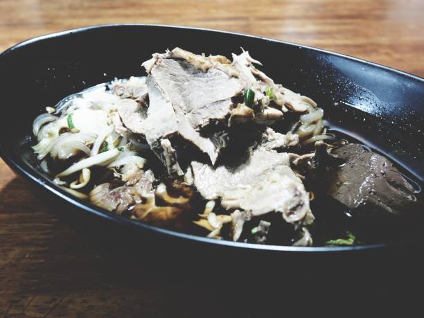 istock This is duck noodle in the black bowl 673021568