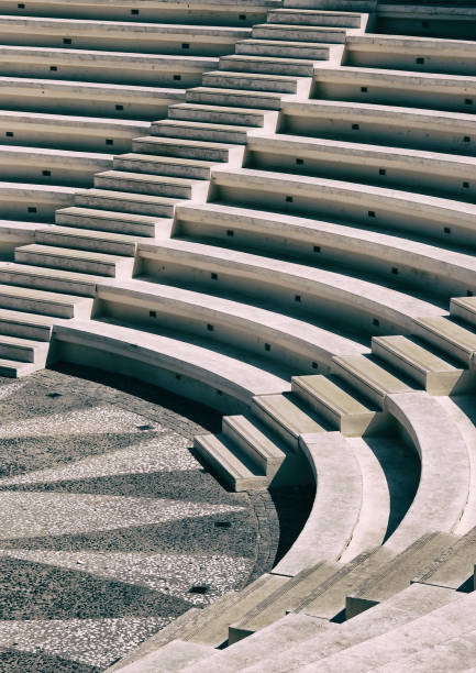 istock Amphitheater stairs, Greece. 673051782